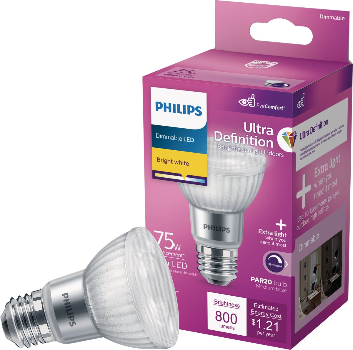 Buy Philips Ultra Definition Medium Dimmable Floodlight Bulb