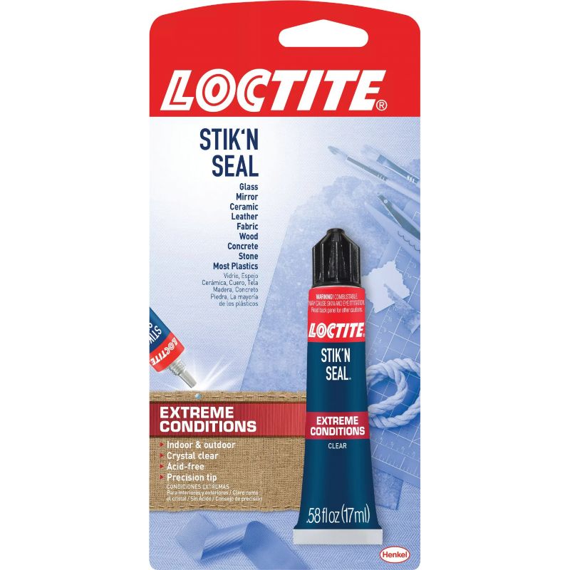 LOCTITE Stik&#039;N Seal Extreme Conditions Multi-Purpose Adhesive Clear, 0.58 Oz.