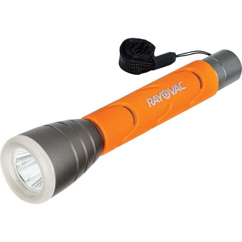 Rayovac Sportsman Essentials Glow In The Dark LED Flashlight Silver
