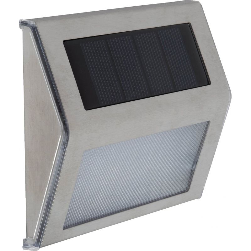 Moonrays SMD LED Solar Wedge Light Stainless Steel (Pack of 6)