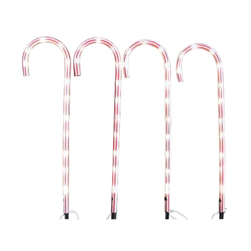Hometown Holidays 19459 Pre-Lit Candy Cane Decor (Pack of 8)