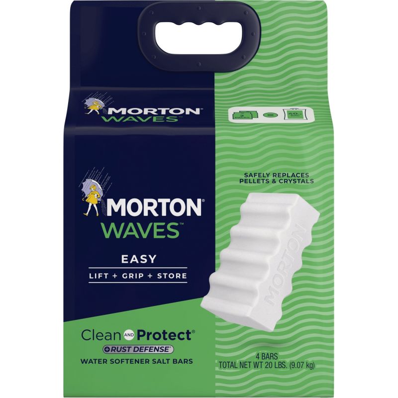 Morton Waves 20 Lb. Rust Defense Water Softener Salt Bars