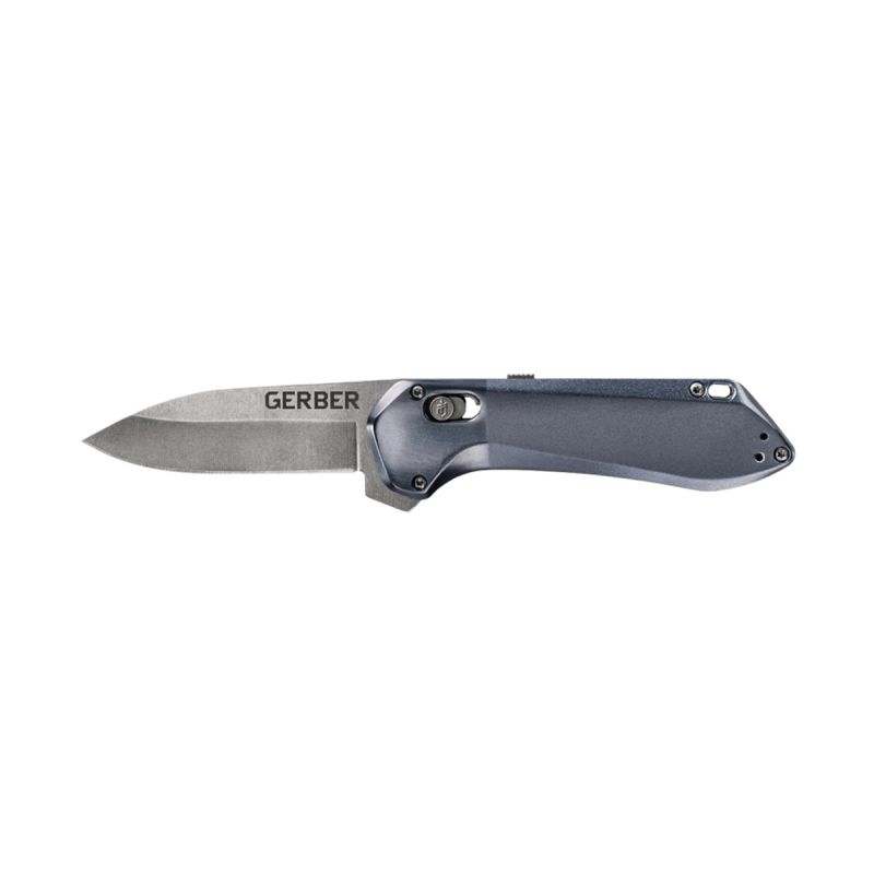 Gerber Highbrow Series 31-003519 Folding Knife, 2.8 in L Blade, Steel Blade, 1-Blade, Smooth Handle, Black Handle 2.8 In