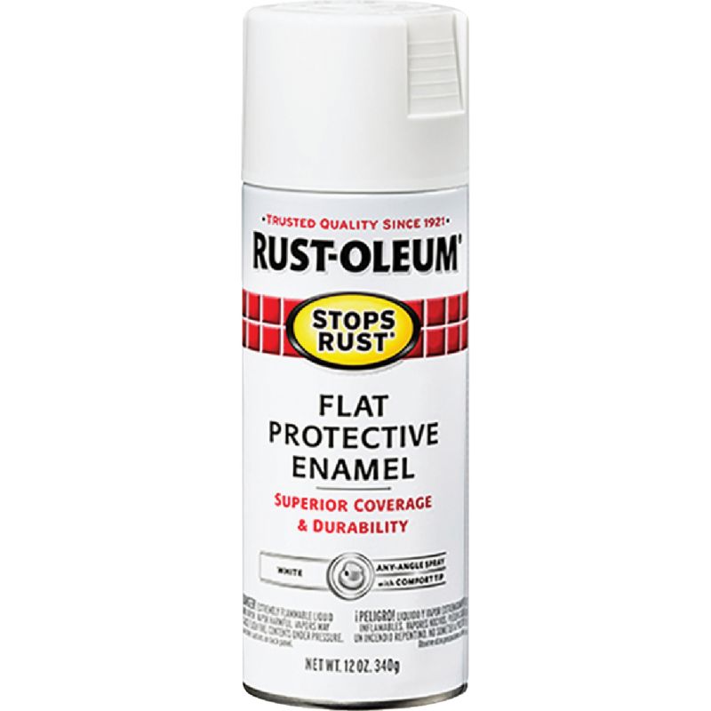 Rust-Oleum Stops Rust Protective Enamel Spray Paint 12 Oz., White
