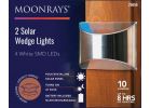 Moonrays 10 Lm. SMD LED Solar Wedge Light Stainless Steel