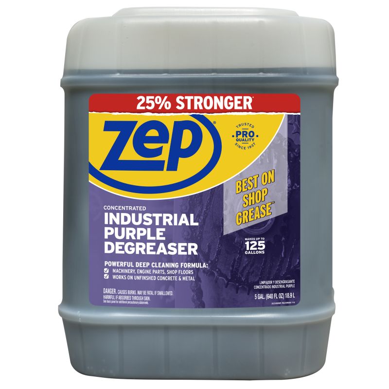 Zep ZU08565G Cleaner and Degreaser, 5 gal Pail, Liquid, Characteristic, Mild Purple