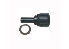 Raindrip R326CT Swivel Adapter, 3/4 x 1/4 in Connection, MPT x Compression, Black Black