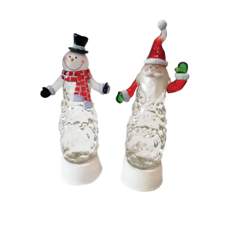Santas Forest 22406 Santa/Snowman, Assorted Assorted (Pack of 6)