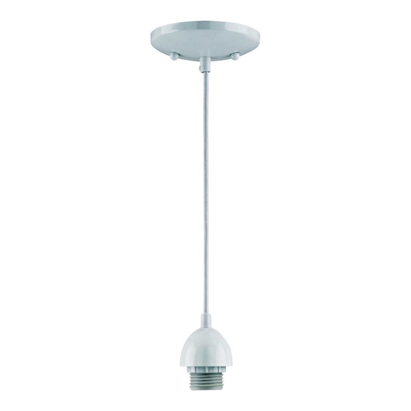Westinghouse 7028600 Mini Pendant Light Fixture, 1-Lamp, Incandescent Lamp, White Fixture