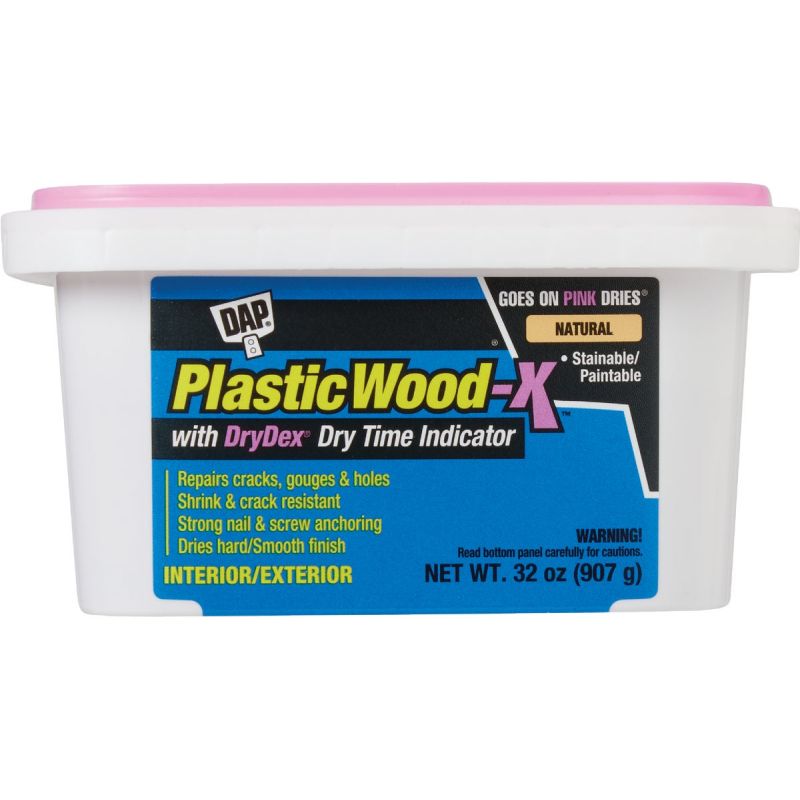 Dap Plastic Wood-X All Purpose Wood Filler Natural, 32 Oz.