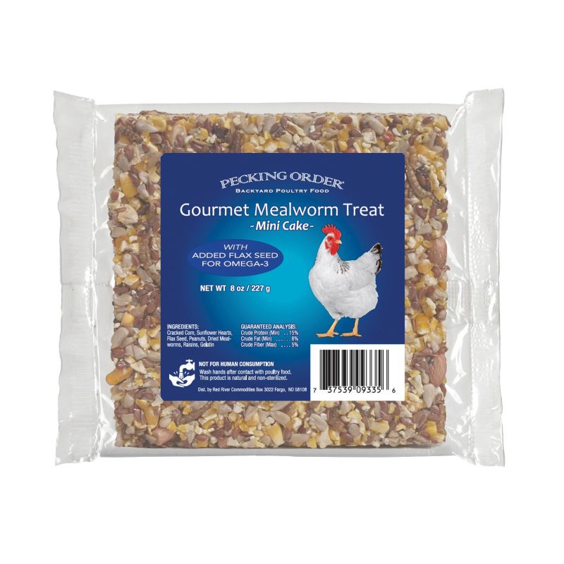 Pecking Order 009329 Mealworm/Sunflower Chicken Treat, 8 lb Bag