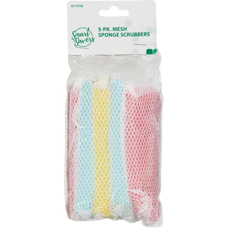 Smart Savers Mesh Sponge Scrubber Assorted (Pack of 12)