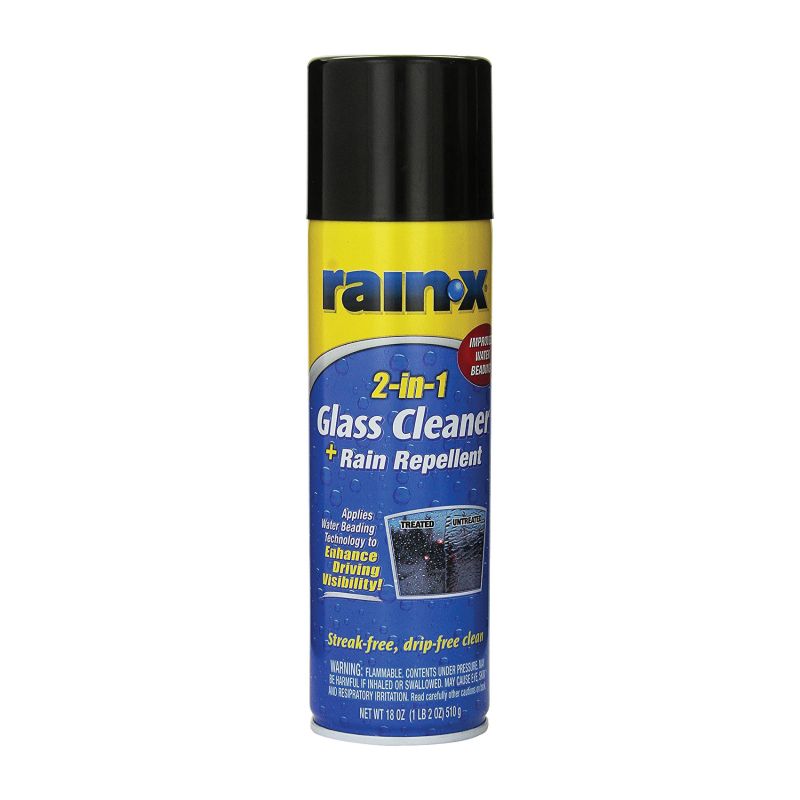 Rain-X 5080233 Glass Cleaner, 18 oz Spray Dispenser, Liquid, Fruity Clear
