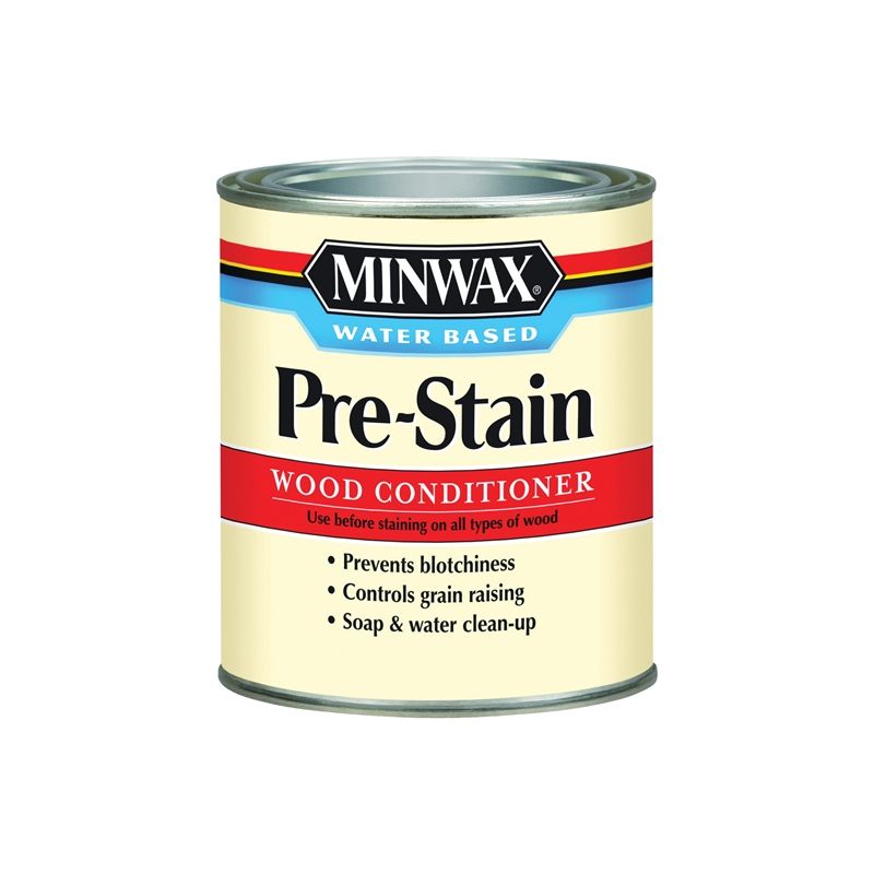 Minwax 61851 Pre-Stain Wood Conditioner, Clear, Liquid, 1 qt, Can Clear
