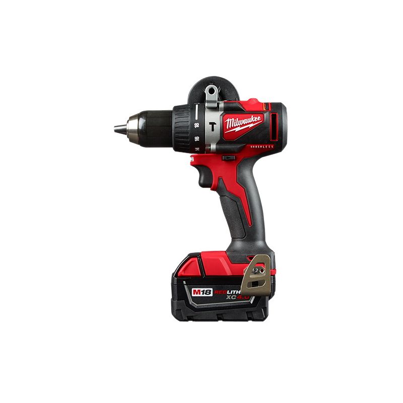 Milwaukee 2902-22 Hammer Drill Kit, Battery Included, 18 V, 4 Ah, 1/2 in Chuck