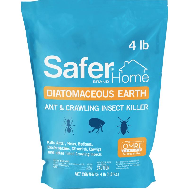 Safer Diatomaceous Earth Crawling Insect Killer 4 Lb., Broadcast