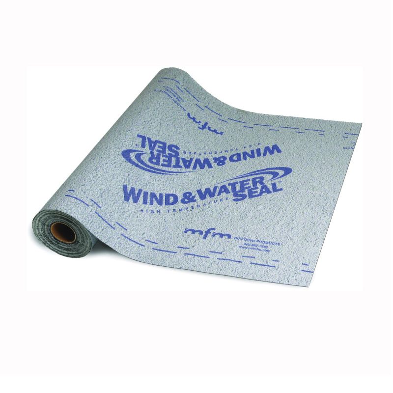 MFM 48267 Roofing Underlayment, 67 ft L, 36 in W, Polymer, White White