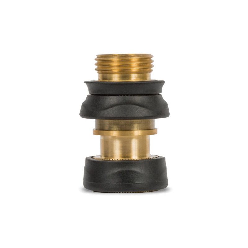 Gilmour 871504-1001 Quick Connect Set with Shut Off, Female, Metal/Rubber, Black/Gold Black/Gold (Pack of 12)