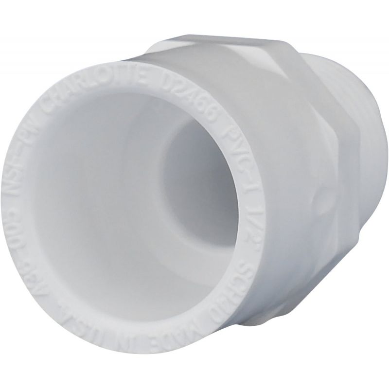 Charlotte Pipe Male PVC Adapter Pressure Fitting 1/2 In. S X 1/2 In. M.I.P. (Pack of 25)