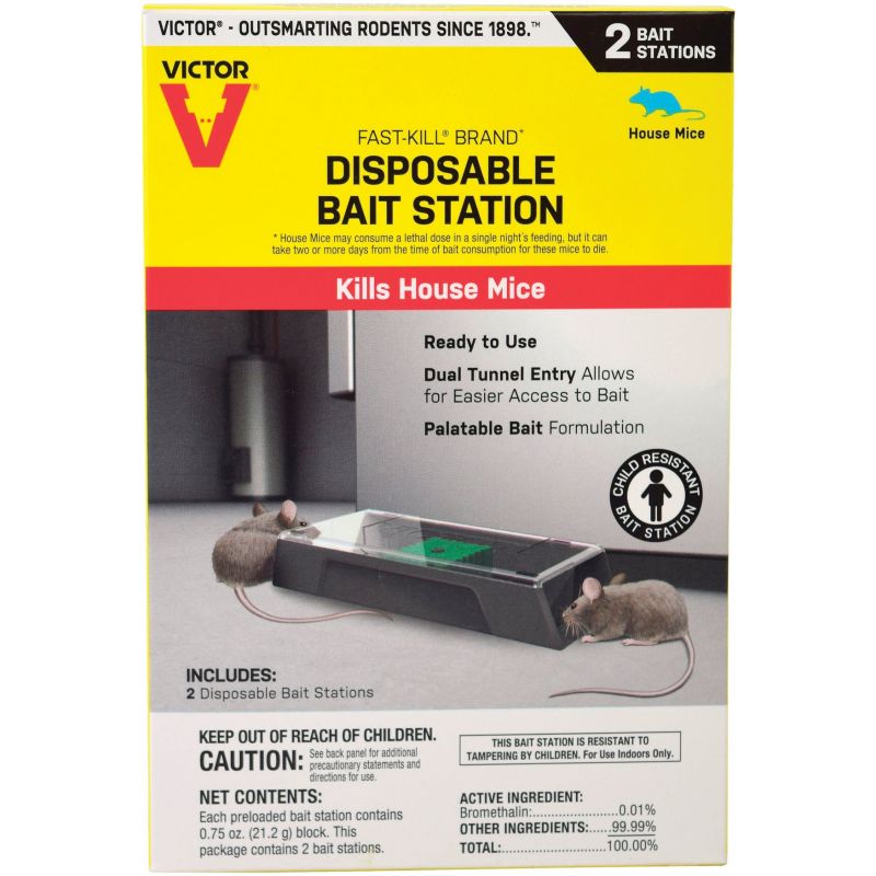 Victor Fast-Kill Disposable Mouse Bait Station
