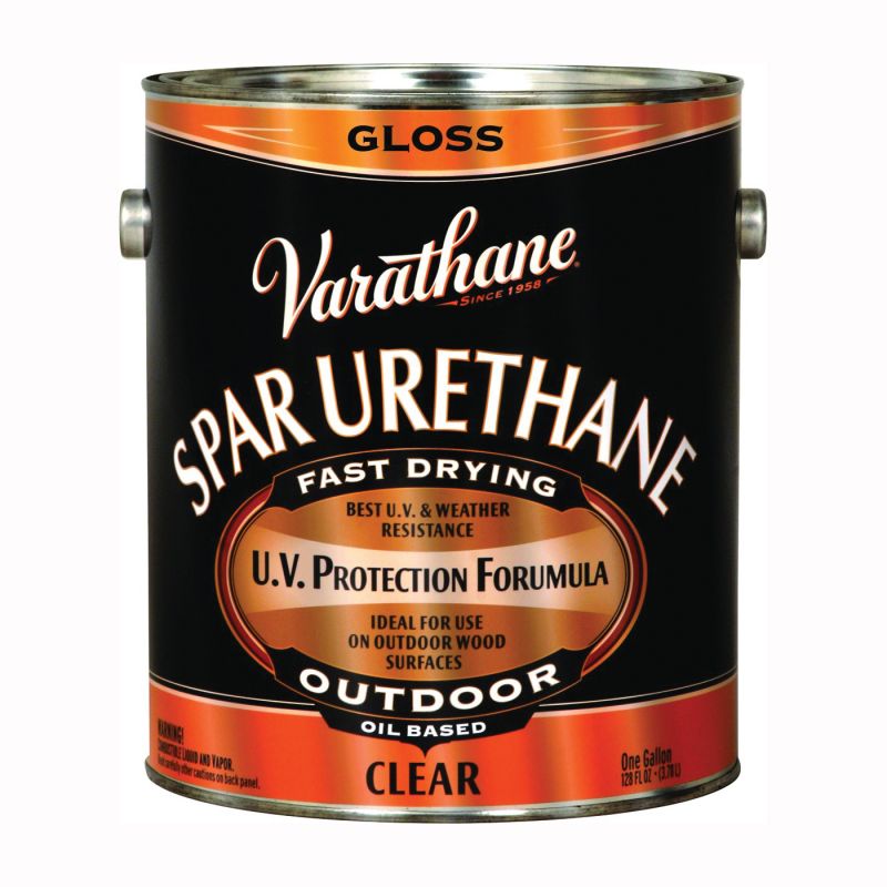 Varathane 9232 Ultimate Spar Urethane Paint, Gloss, Liquid, Clear, 1 gal, Can Clear (Pack of 2)