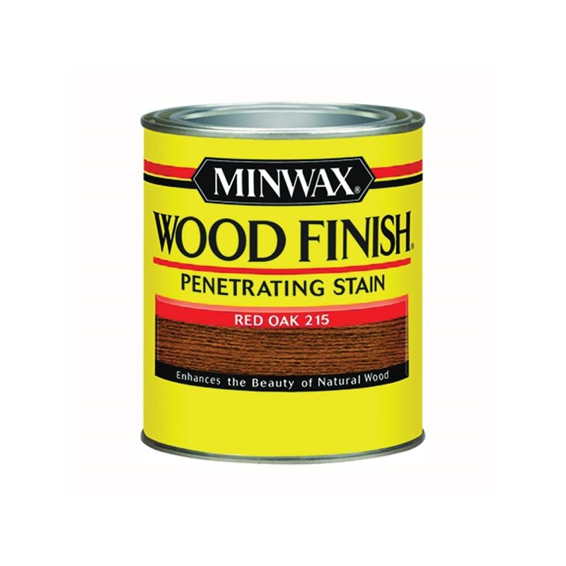 Minwax 221504444 Wood Stain, Red Oak, Liquid, 0.5 pt, Can Red Oak