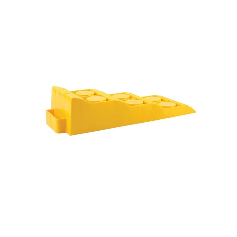 Camco 44573 Tri-Leveler, Plastic, Yellow Yellow