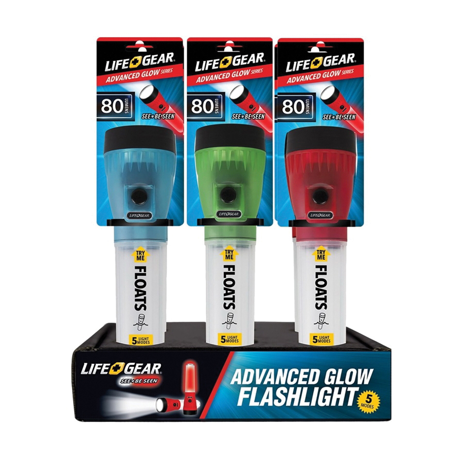 Life Gear 41-3744 AR Tech LED Flashlight Lantern, Black/White