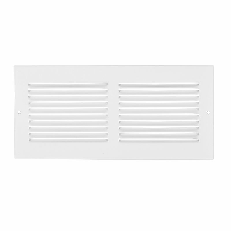 Imperial RG0428 Sidewall Grille, 14 in L, 8 in W, Rectangle, Steel, White White