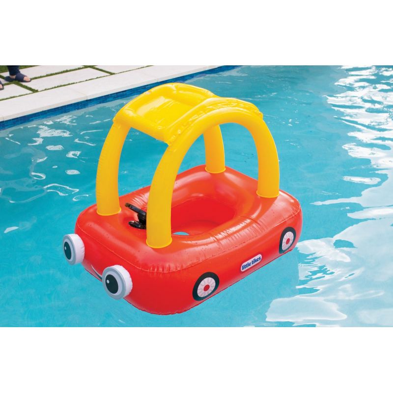 PoolCandy Little Tikes Cozy Couple Pool Float Red &amp; Yellow, Ride-On