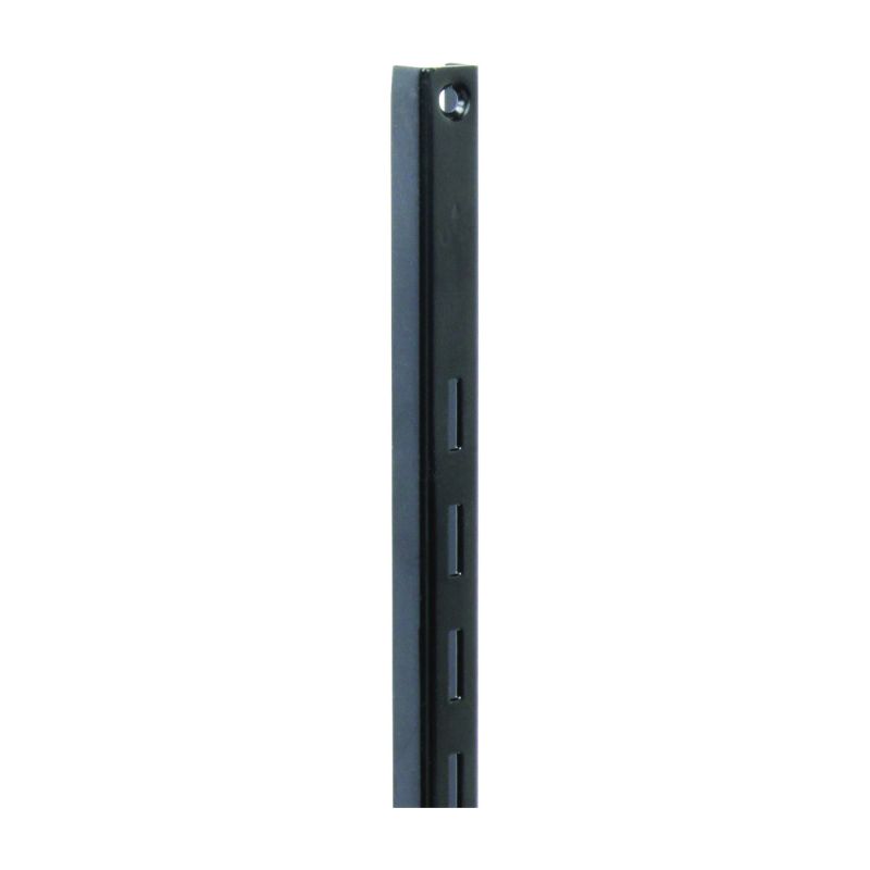 Knape &amp; Vogt 80 80 BLK 48 Shelf Standard, 320 lb, 16 ga Thick Material, 5/8 in W, 48 in H, Steel Black