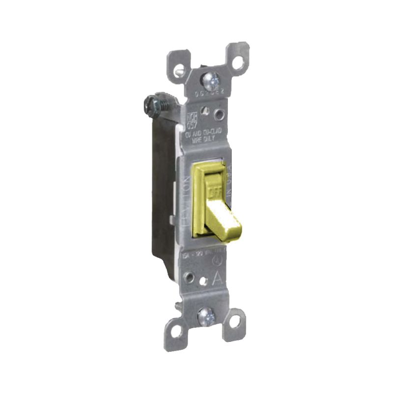 Leviton M25-01451-2IM Switch, 15 A, 120 V, Push-In Terminal, Thermoplastic Housing Material, Ivory Ivory