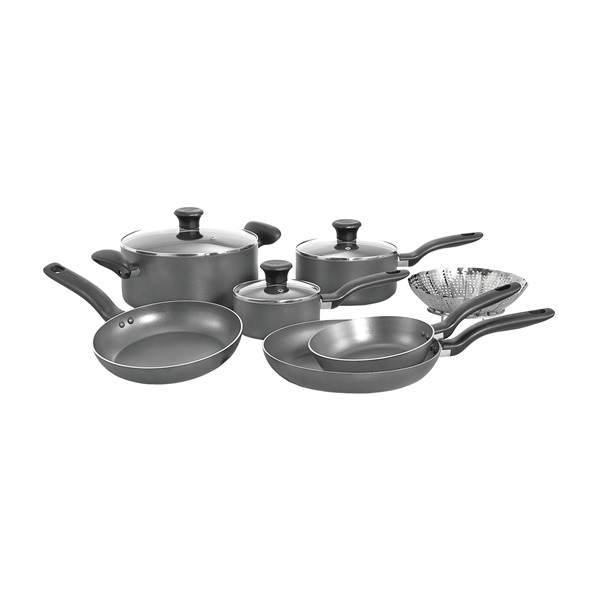 Buy The Rock 033059-002 Cookware Set, Aluminum, 5-Piece