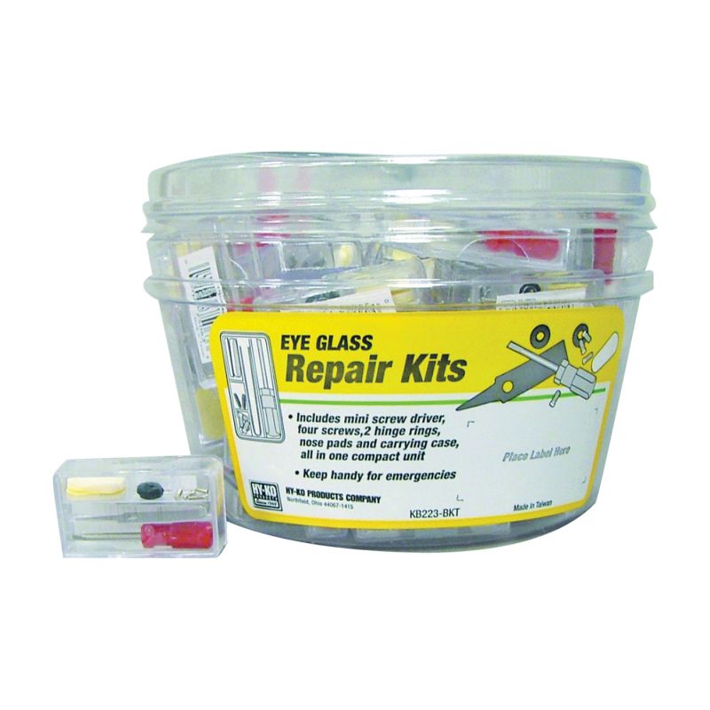 Hy-Ko KB223-BKT Eyeglass Repair Kit, Plastic (Pack of 50)