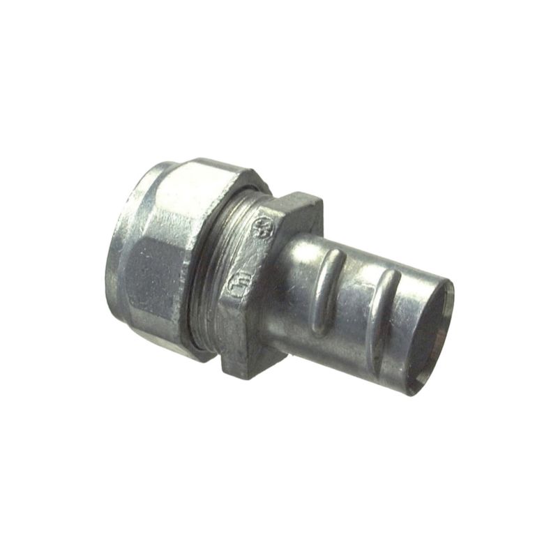 Halex 04905B Combination Conduit Coupling, 1/2 in Compression, 1 in OD, Zinc-Plated