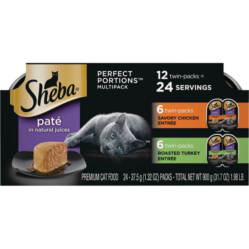 Sheba Perfect Portions Pate Wet Cat Food 12-Pack