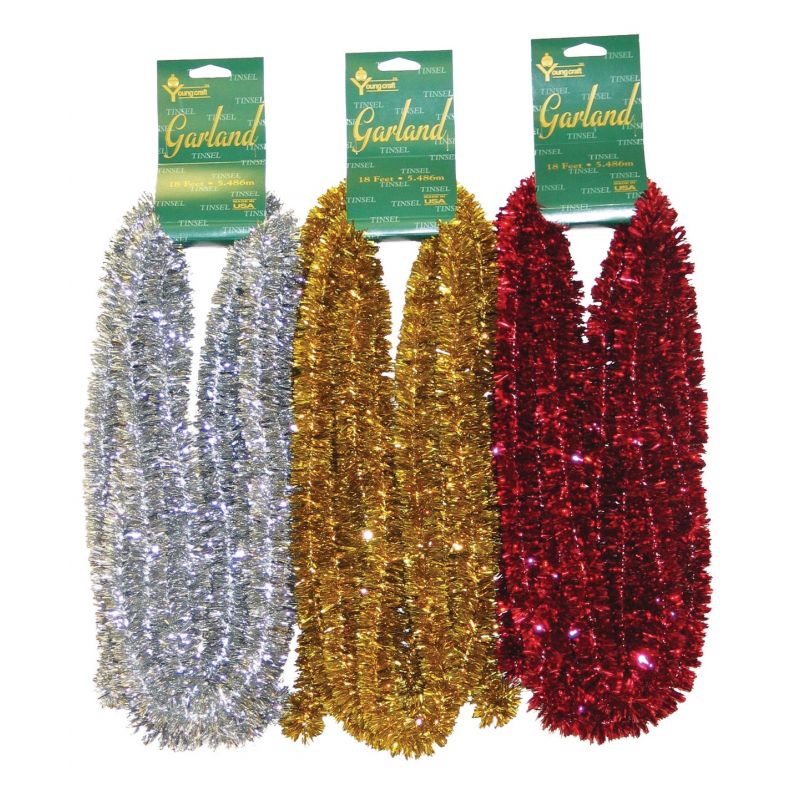 Youngcraft Deluxe Mini Trim Colored Garland Assortment