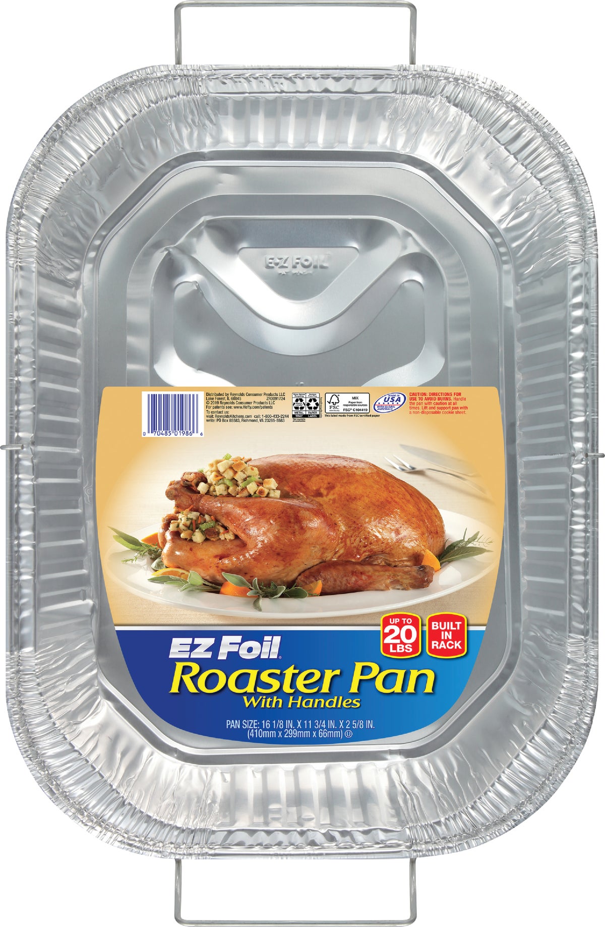 EZ Foil Super Roaster Heavy Duty Foil Roaster Pan, up to 25 Pound Capacity,  1 Co