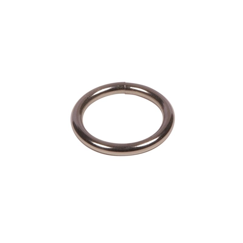 Ben-Mor 71003 Round Ring, 2 in Dia Ring, Steel, Nickel-Plated (Pack of 12)