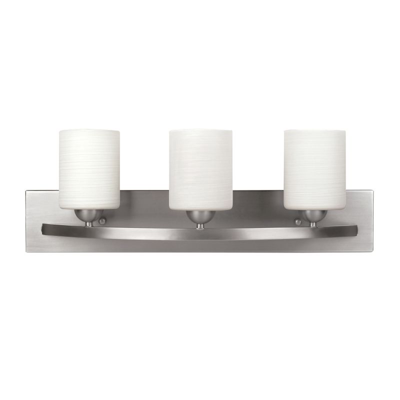 Canarm IVL370A03BPT Vanity Light, 100 W, 3-Lamp, A19 Lamp, Steel Fixture, Brushed Pewter Fixture