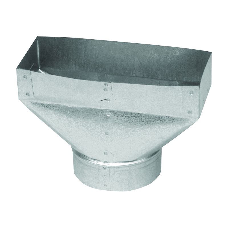 Imperial GV0699-C Wall Register Boot, 2-1/4 in L, 12 in W, 6 in H, Galvanized