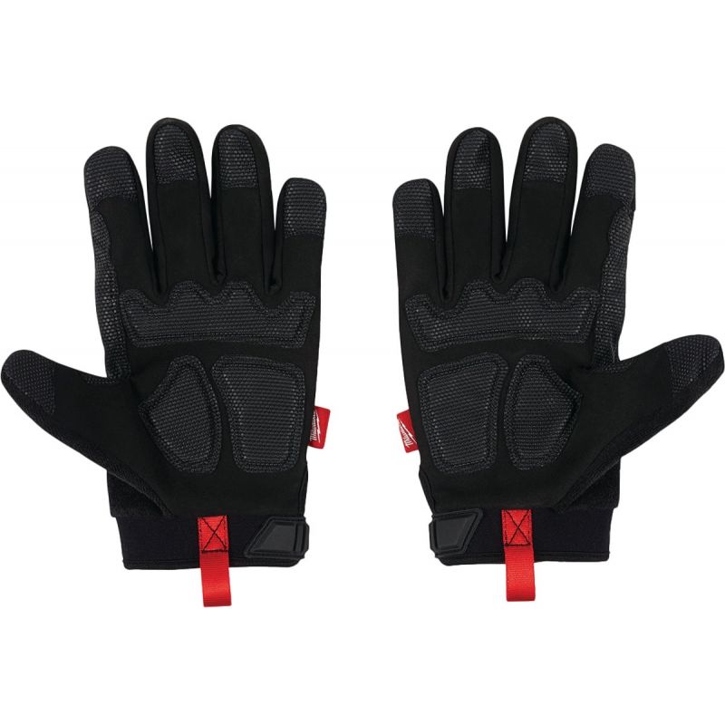 Milwaukee Impact Demolition Work Gloves XL, Red &amp; Black