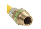 BrassCraft ProCoat Series CSSD44R-60P Gas Connector, 1/2 x 1/2 in, Stainless Steel, 60 in L