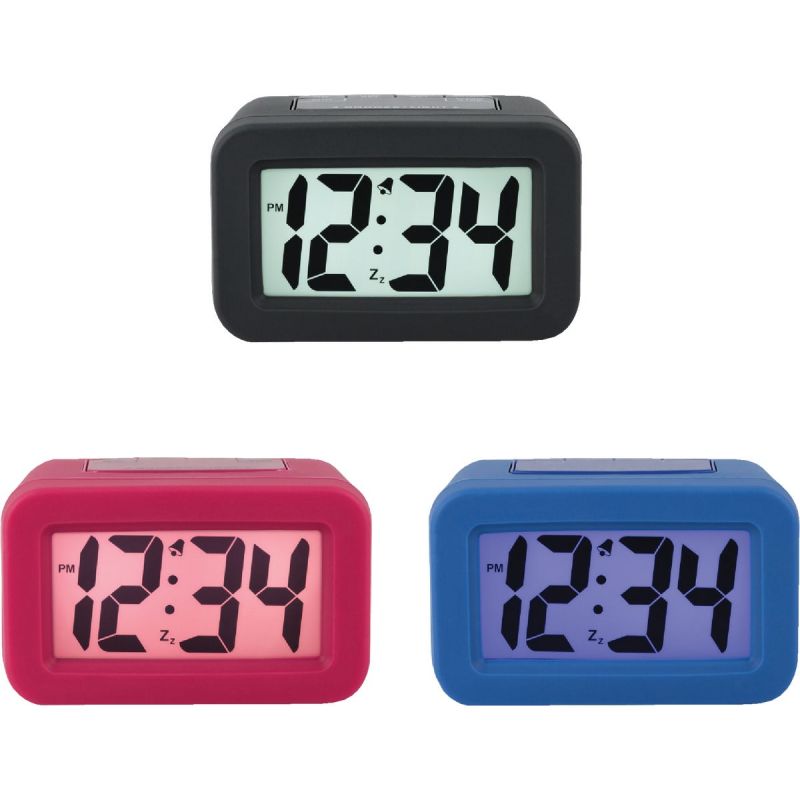 La Crosse Technology Silicon LCD Battery Operated Alarm Clock
