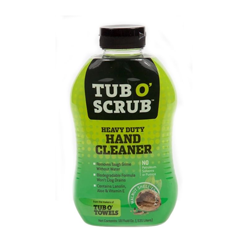 Tub O&#039;Scrub TS18 Heavy-Duty Hand Cleaner, Liquid, Brown, Mild Citrus, 18 oz Bottle Brown