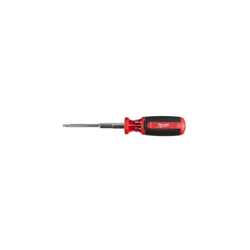 Milwaukee 48-22-2136 Multi-Bit Driver, 1.5 to 6 mm Drive, Hex Drive, 9.06 in OAL, 3-1/2 in L Shank, Plastic Handle
