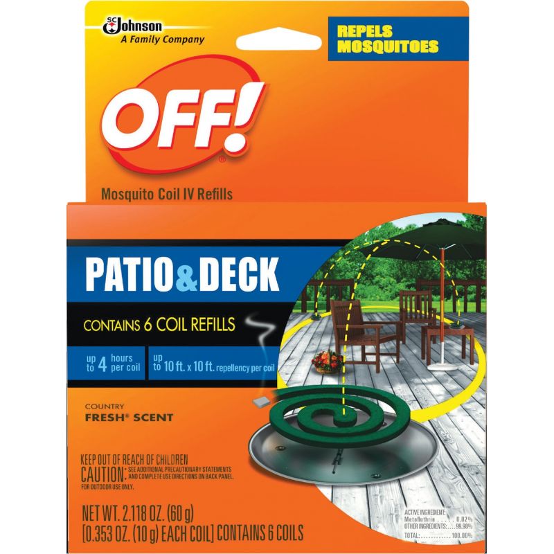 OFF! Patio &amp; Deck Coil Mosquito Repellent Refill