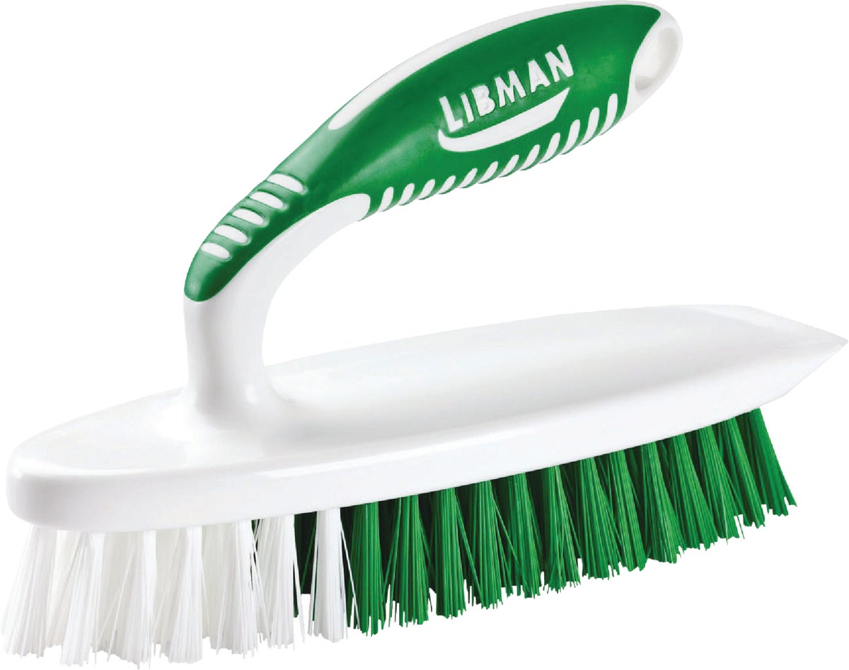 Libman Curved Kitchen Brush, Green