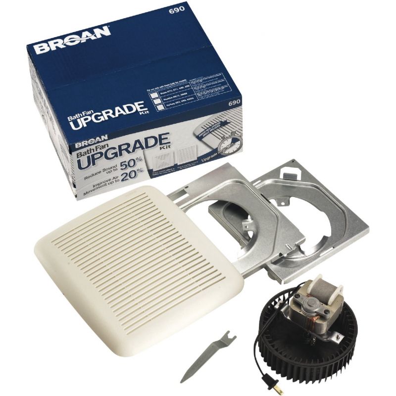 Broan Bath Exhaust Fan Upgrade Kit White