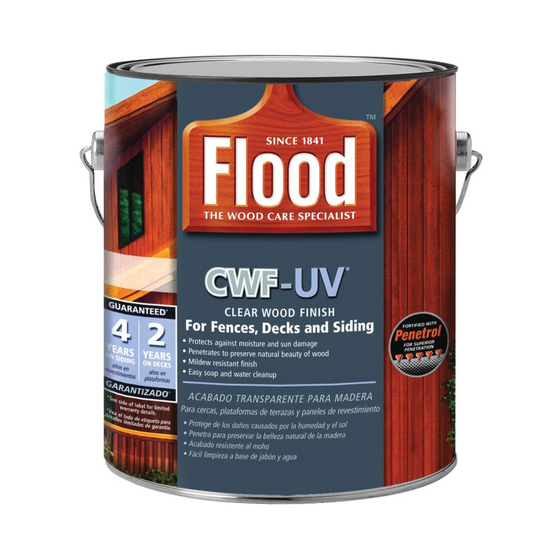 Flood FLD521-01 Wood Finish, Redwood, Liquid, 1 gal Redwood (Pack of 4)